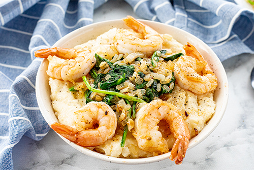 Shrimp and Grits with Vidalia Onions | RealSweet Onions